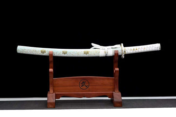The Kamonconen Handmade Katana Wakizashi Clay Tempered T10 Steel